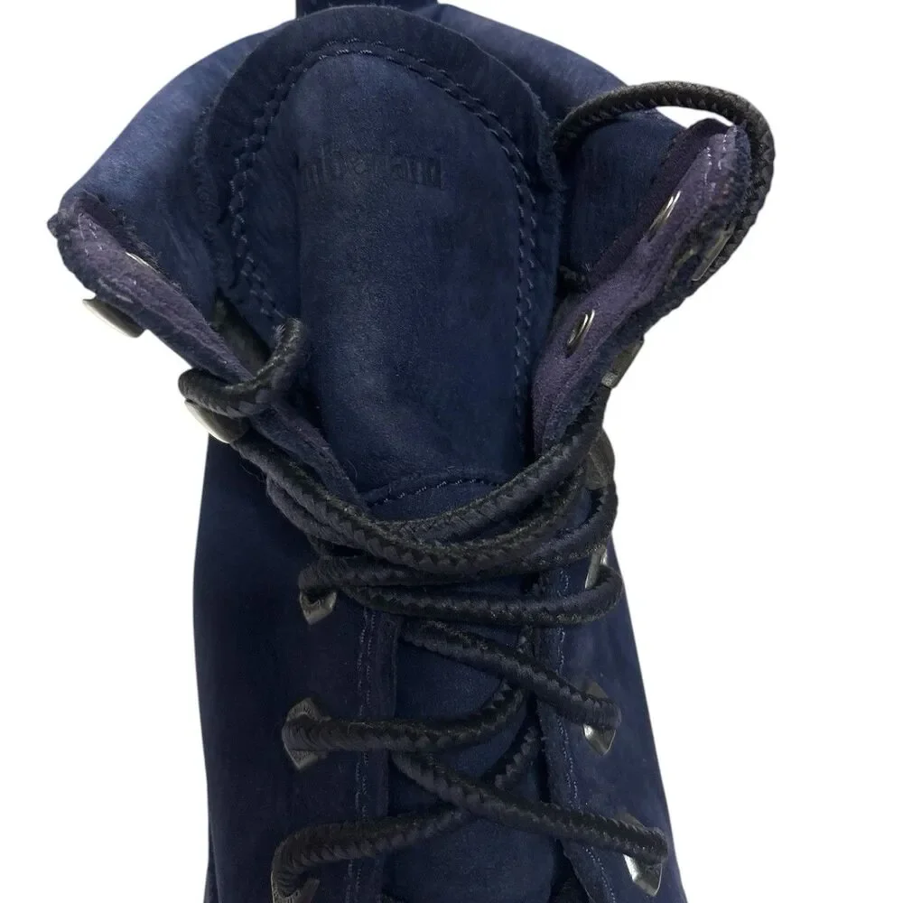 Timberland Courmayeur Valley Women’s Size 9.5 Hiking Boots Blue Nubuck Leather